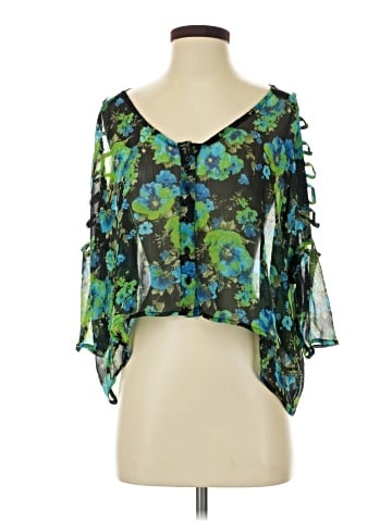 Material Girl 3/4 Sleeve Blouse (view 1)