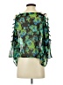 Material Girl 100% Polyester Green 3/4 Sleeve Blouse Size XS - photo 2
