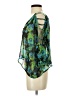 Material Girl 100% Polyester Green 3/4 Sleeve Blouse Size XS - photo 5