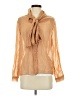 Zara Tan Long Sleeve Blouse Size XS - photo 1