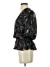Joie 100% Polyester Black 3/4 Sleeve Blouse Size S - photo 5
