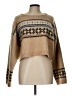 Wild Fable Print Tan Pullover Sweater Size L - photo 1