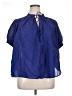 Rose & Crown Blue Short Sleeve Blouse Size L (estimated) - photo 1