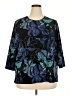 Allison Daley Blue 3/4 Sleeve Blouse Size 2X - photo 1