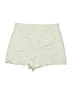 Express Green White Shorts Size 2 - photo 2