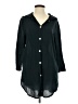 Fresh Produce Black 3/4 Sleeve Button-Down Shirt Size S - photo 1