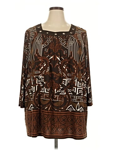 Maggie Barnes 3/4 Sleeve Blouse (view 1)