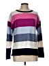 Talbots Stripes Purple Pullover Sweater Size L - photo 1