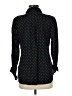 Old Navy 100% Cotton Polka Dots Black Long Sleeve Button-Down Shirt Size M - photo 2