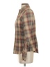 Zara Plaid Brown Long Sleeve Blouse Size S - photo 5