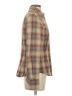 Zara Plaid Brown Long Sleeve Blouse Size S - photo 4