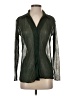 Almost Famous 100% Polyester Green Long Sleeve Blouse Size S - photo 1