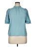 Assorted Brands Teal Short Sleeve Blouse Size XL (estimated) - photo 1
