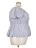 Torrid Gray Purple Short Sleeve Blouse Size 3X Plus (3) - photo 4