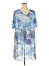 Unbranded 100% Polyester Tropical Blue Casual Dress Size 2X - photo 1