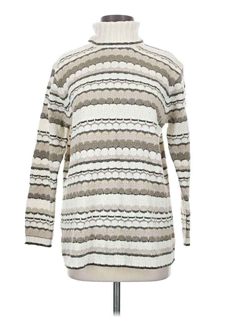 Pre-owned Valerie Stevens Pullover Sweater In Silver