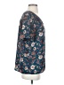 Pleione 100% Polyester Floral Teal Short Sleeve Blouse Size S - photo 4