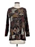 Impressions Brown Long Sleeve Top Size S - photo 1