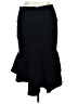 Venus Solid Black Casual Skirt Size 16 - photo 2
