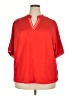 Unbranded Red Short Sleeve Blouse Size XXL - photo 1