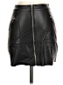 Express 100% Polyester Black Faux Leather Skirt Size 00 - photo 1