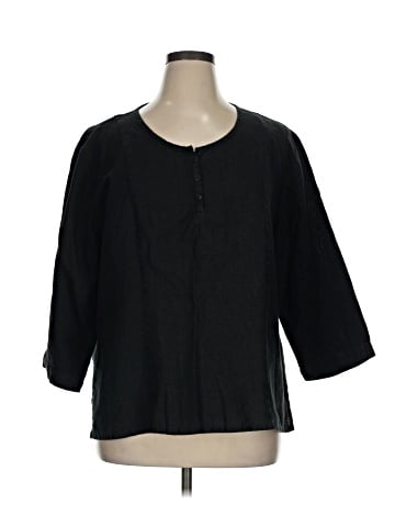 Flax 3/4 Sleeve Blouse (view 1)