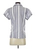 Eddie Bauer Stripes Gray Short Sleeve Blouse Size S - photo 2