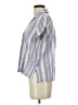 Eddie Bauer Stripes Gray Short Sleeve Blouse Size S - photo 5