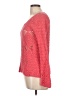 Lucky Brand Hearts Red Pink Pullover Sweater Size L - photo 5