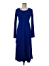 BCBGeneration Solid Blue Casual Dress Size M - photo 1