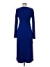 BCBGeneration Solid Blue Casual Dress Size M - photo 2