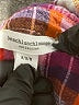 Beachly Plaid Burgundy Orange Long Sleeve Button-Down Shirt Size M - photo 8