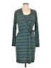 Calvin Klein Chevron-herringbone Teal Casual Dress Size 6 - photo 1