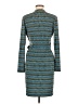 Calvin Klein Chevron-herringbone Teal Casual Dress Size 6 - photo 2