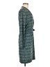 Calvin Klein Chevron-herringbone Teal Casual Dress Size 6 - photo 4
