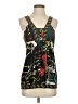 BCBGMAXAZRIA Graphic Black Sleeveless Top Size S - photo 1