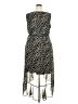 Sandra Darren 100% Polyester Animal Print Black Cocktail Dress Size 18 - photo 2