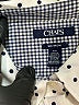 Chaps 100% Cotton Polka Dots Ivory Long Sleeve Blouse Size L - photo 7