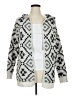 Rewind 100% Polyester White Cardigan Size XL - photo 1