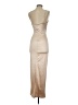 Blāshe Metallic Tan Cocktail Dress Size S - photo 2