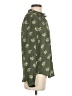 Ann Taylor LOFT 100% Polyester Floral Green Long Sleeve Blouse Size XXS - photo 4