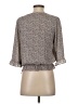Sienna Sky 100% Polyester Gray 3/4 Sleeve Blouse Size S - photo 2