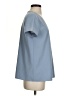 Theory 100% Polyester Blue Short Sleeve Blouse Size S - photo 4