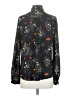 Worthington 100% Polyester Floral Black Long Sleeve Blouse Size S - photo 2