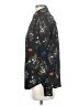 Worthington 100% Polyester Floral Black Long Sleeve Blouse Size S - photo 5