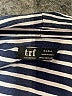 Zara TRF Stripes Blue 3/4 Sleeve Blouse Size XL - photo 7