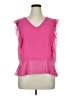 Liz Claiborne 100% Polyester Pink Sleeveless Blouse Size XL - photo 1