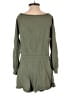Lovers + Friends 100% Cotton Solid Green Romper Size XS - photo 2