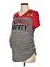Touch by Alyssa Milano Gray Short Sleeve Top Size L - photo 1