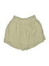 Ci Sono 100% Rayon Solid Green Khaki Shorts Size S - photo 2